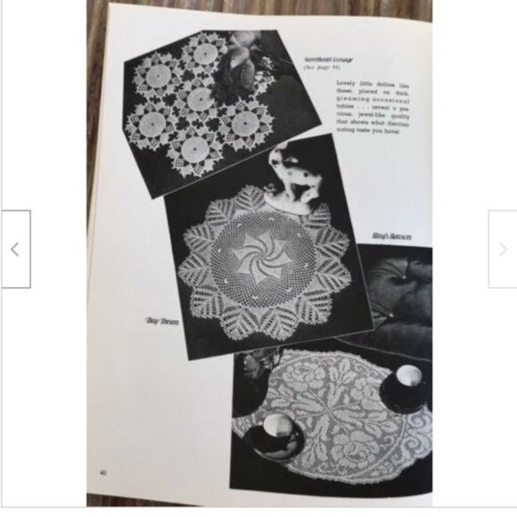 Crocheting Doilies Dover Needlework Series Vintage Pattern Book Rita Weiss 1976 - Picture 3 of 6